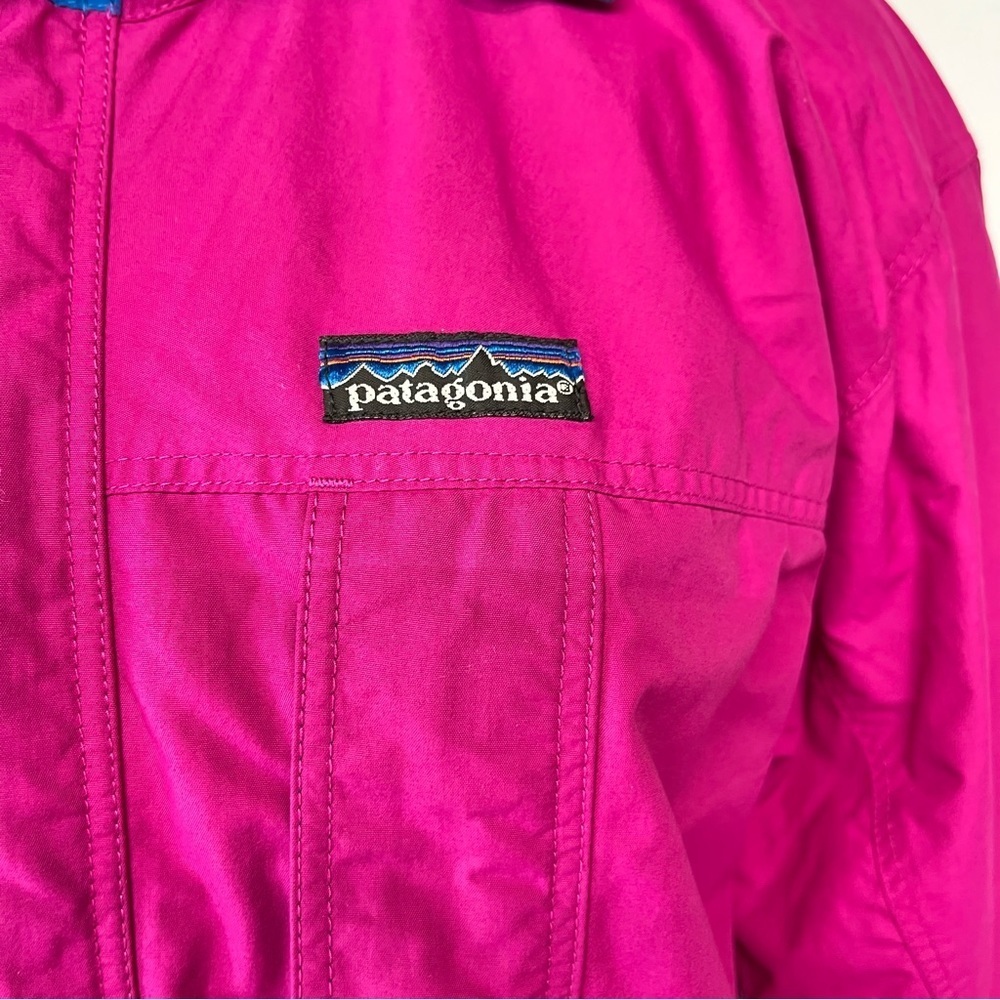 Patagonia Women's Magenta Jacket with Blue & Orange Accents - Picture 5 of 16